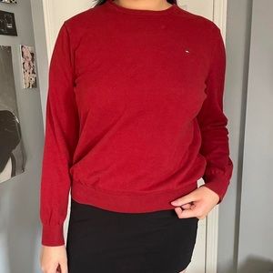 Tommy Hilfiger red crewneck sweater